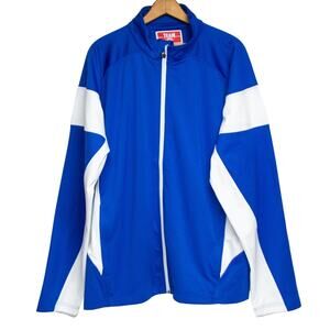 XL Warm Up Jacket TEAM 365 Men's Sport Royal/White Elite Performance Full-Zip